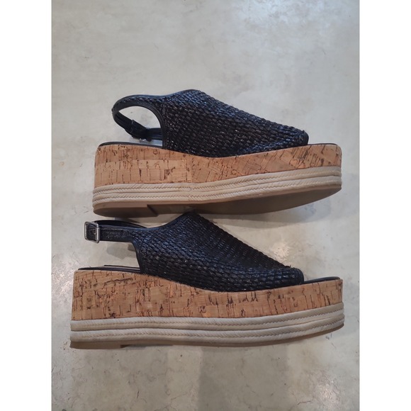 Steve Madden Carlton Espadrille Platform black women SZ 9M contemporary casual - Picture 4 of 10